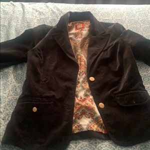 Old Navy Black Velvet Blazer in M